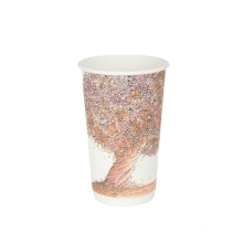 Wholesale customized printing disposable personalized coffee single paper cups supplier